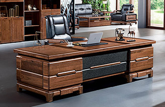 挪威系列办公家具实木老板桌
